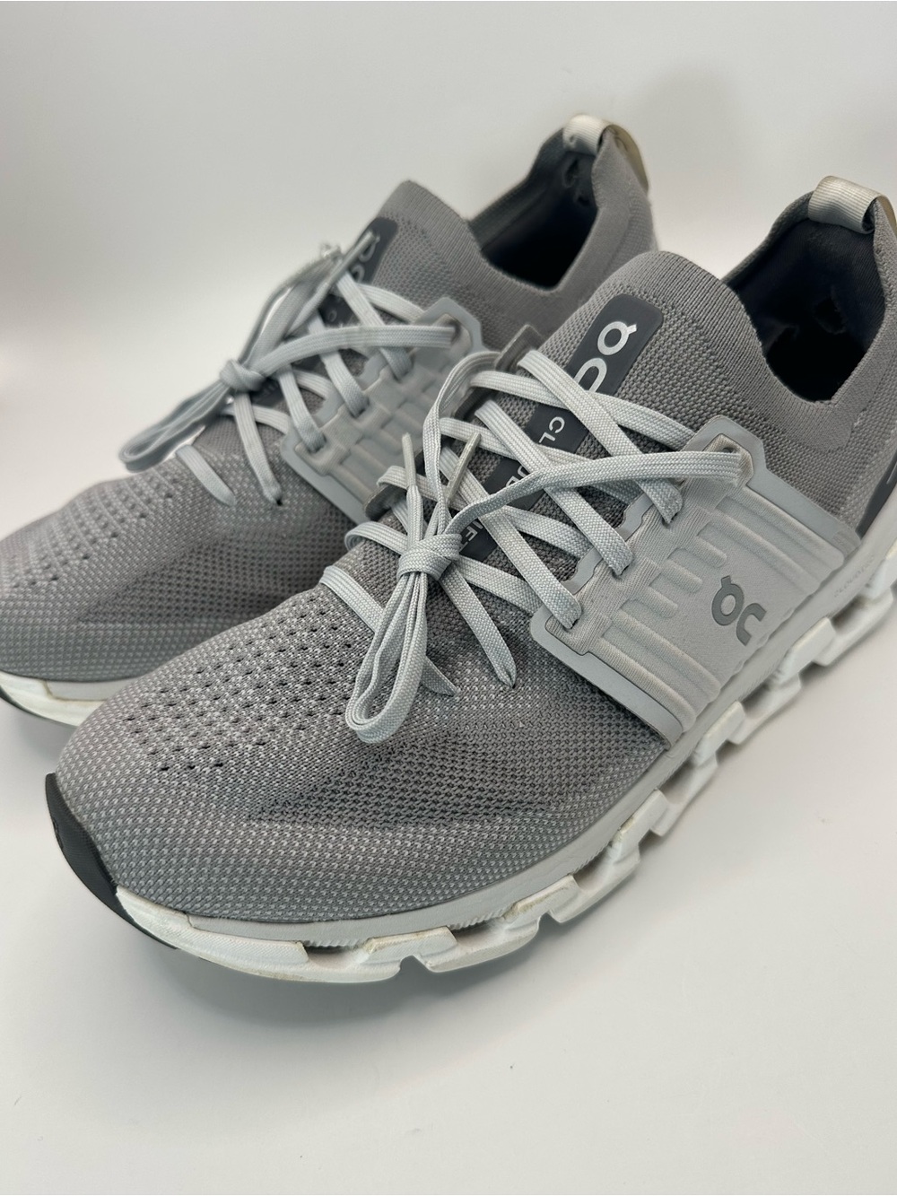 On Running Cloudnova Grey Knit Sneakers